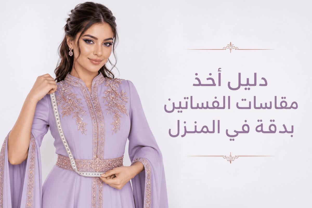 دليل أخذ مقاسات الفساتين بدقة في المنزل
