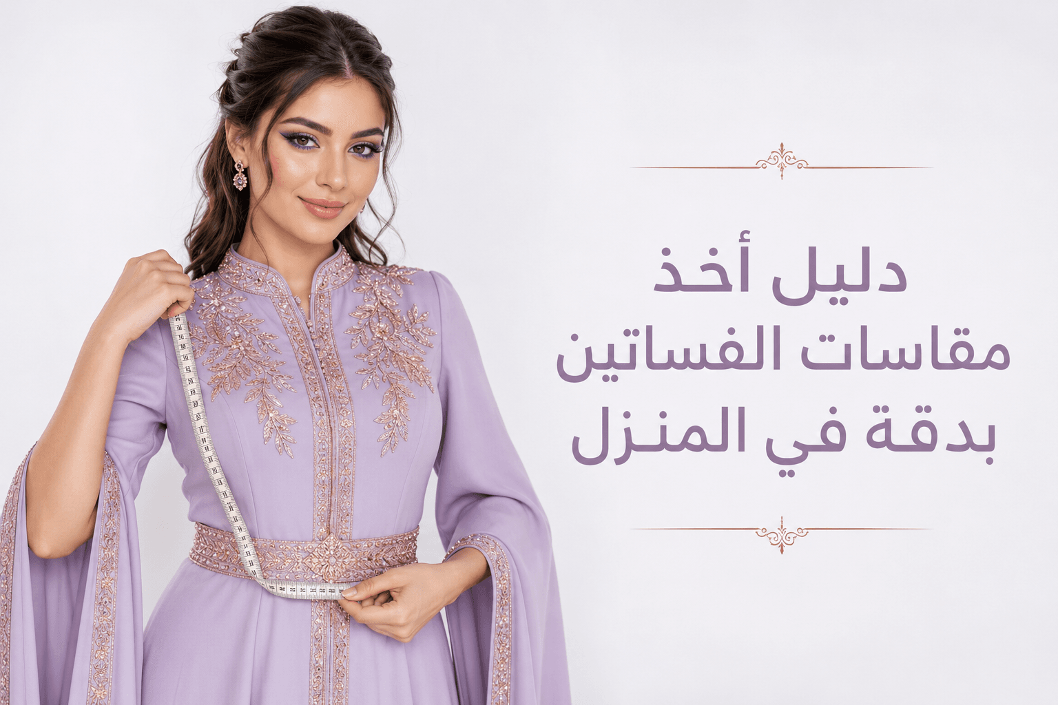 دليل أخذ مقاسات الفساتين بدقة في المنزل
