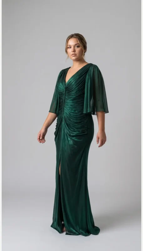 فستان طويل أنيق من تشكيلة LAVYA – موديل LV-027
